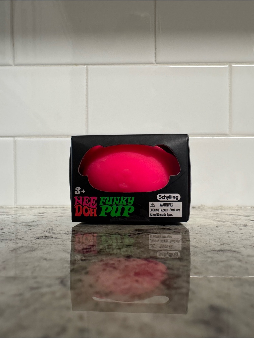 NeeDoh Funky Pup Kids Stress Ball - Hot Pink Sensory Toy